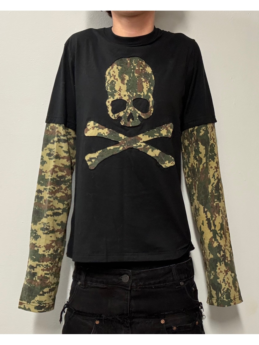 Street Fashion American - 2026 new American retro camouflage skeleton