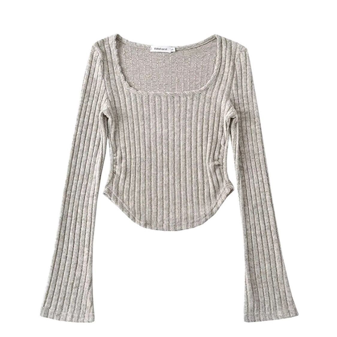 Street Fashion In Chinese - Sweaters Jumpers Pullovers Women American Rolled
