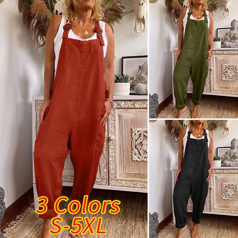 Street Fashion China Girl - Summer Women's Jumpsuits in Solid Color