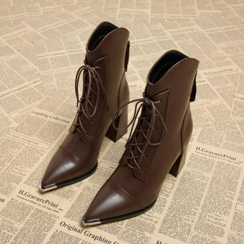 Street Fashion Clothes - Women's Ankle Boots Fashion Pointed Toe