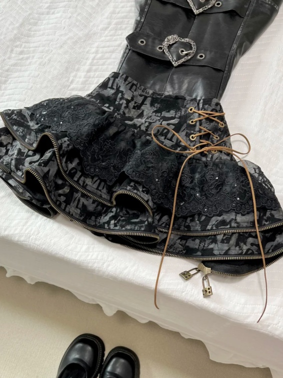 Punk Gothic Vintage Women 2 Pi - đánh giá và giá Street Fashion News