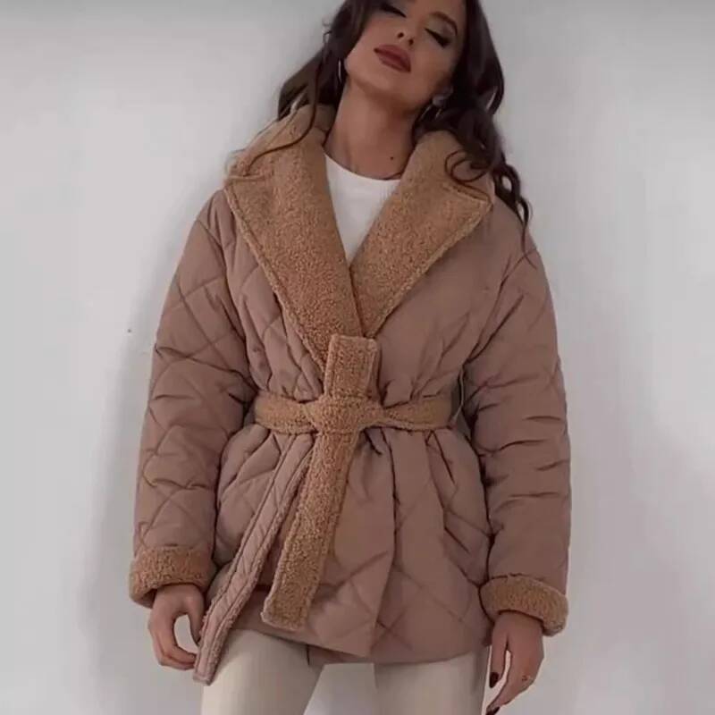 Elegant Quilted With Faux Fur  - đánh giá và giá Street Fashion Taiwan