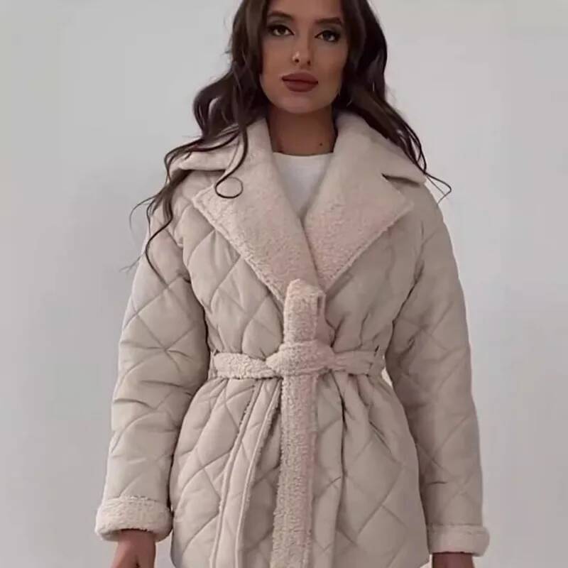 Elegant Quilted With Faux Fur  - đánh giá và giá Street Fashion Taiwan