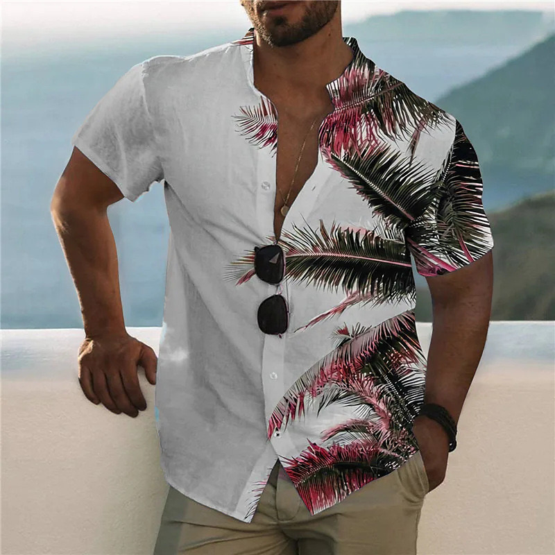 Men's Shirt Pattern Shirt Prin - đánh giá và giá Street Fashion Shanghai