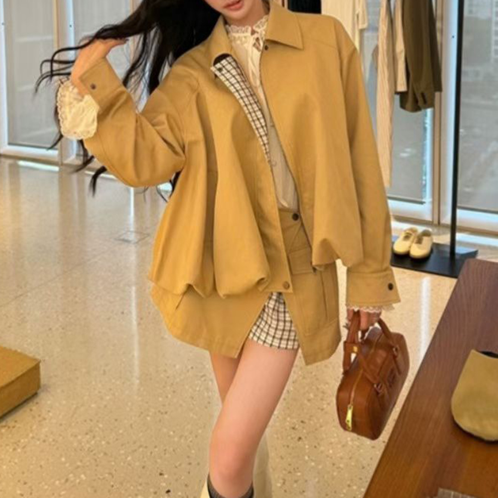 TWOTWINSTYLE Khakl Spliced Poc - đánh giá và giá Street Fashion News