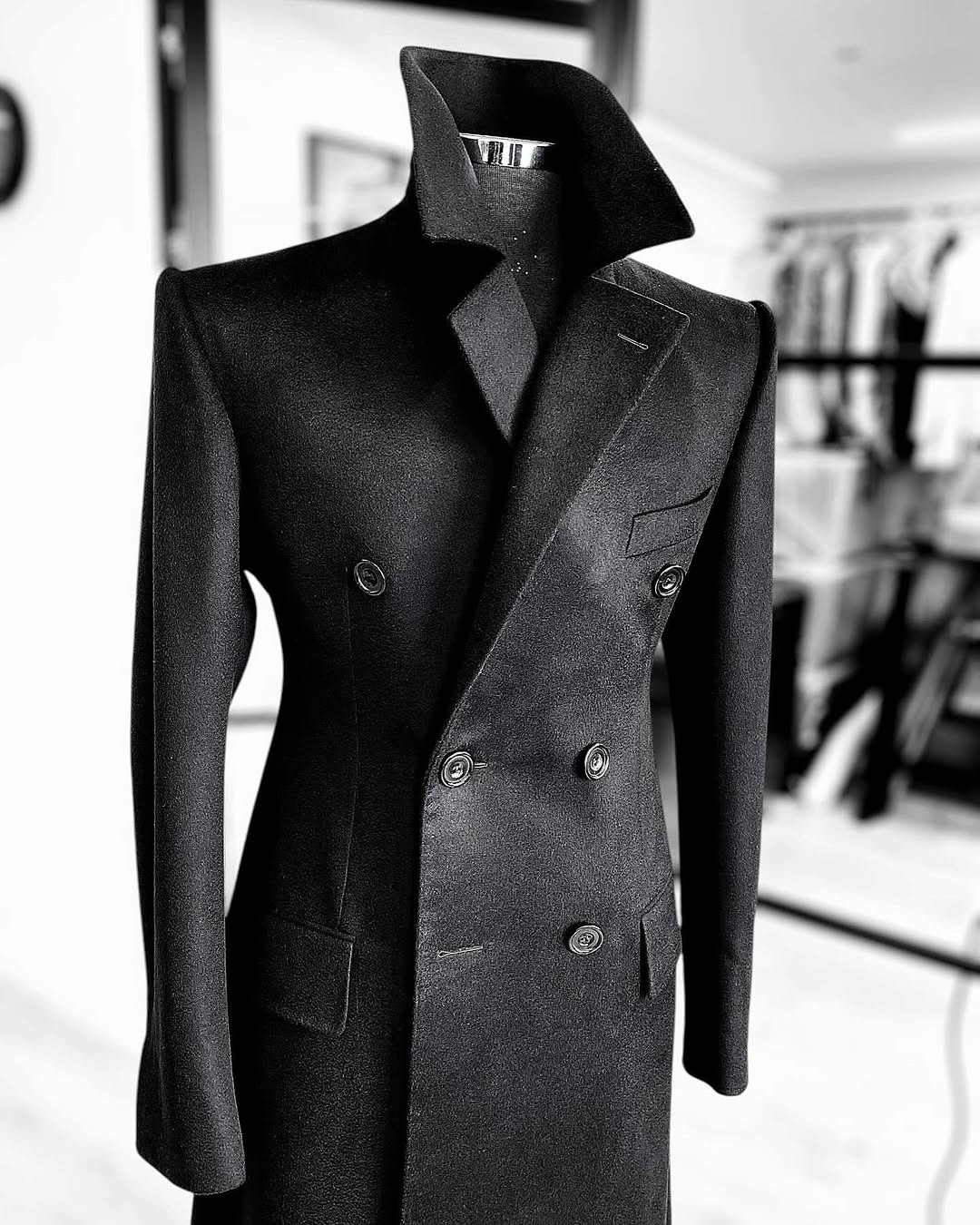 Fashion Woolen Blend Coat Men  - đánh giá và giá Street Fashion Shanghai