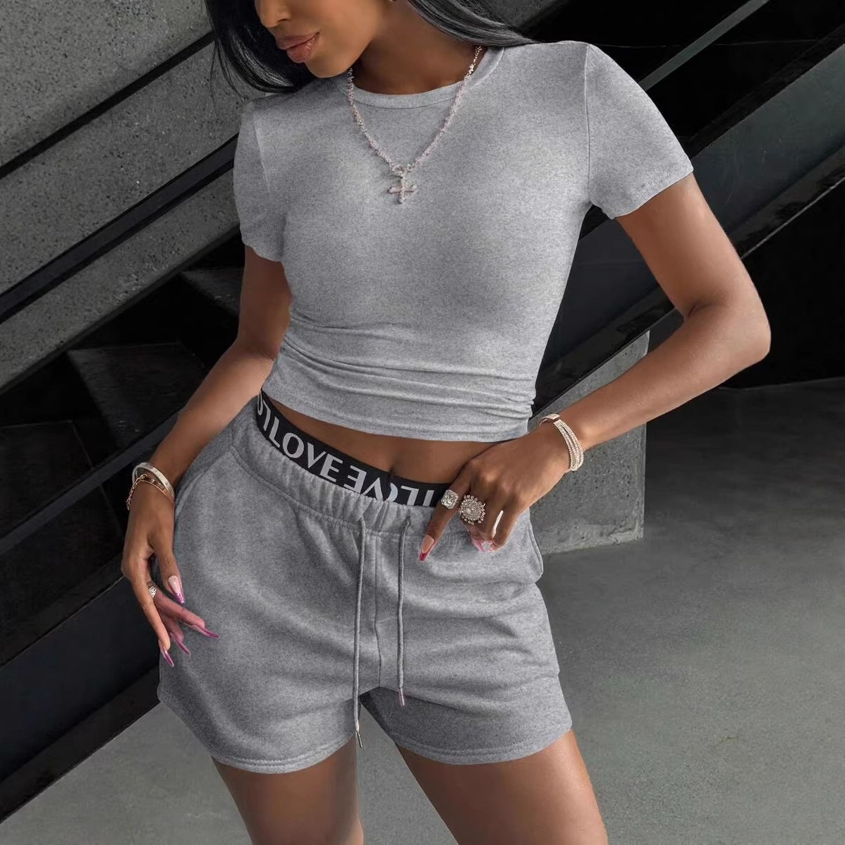Fashion Women's 2-piece Slim F - đánh giá và giá Street Fashion China Girl