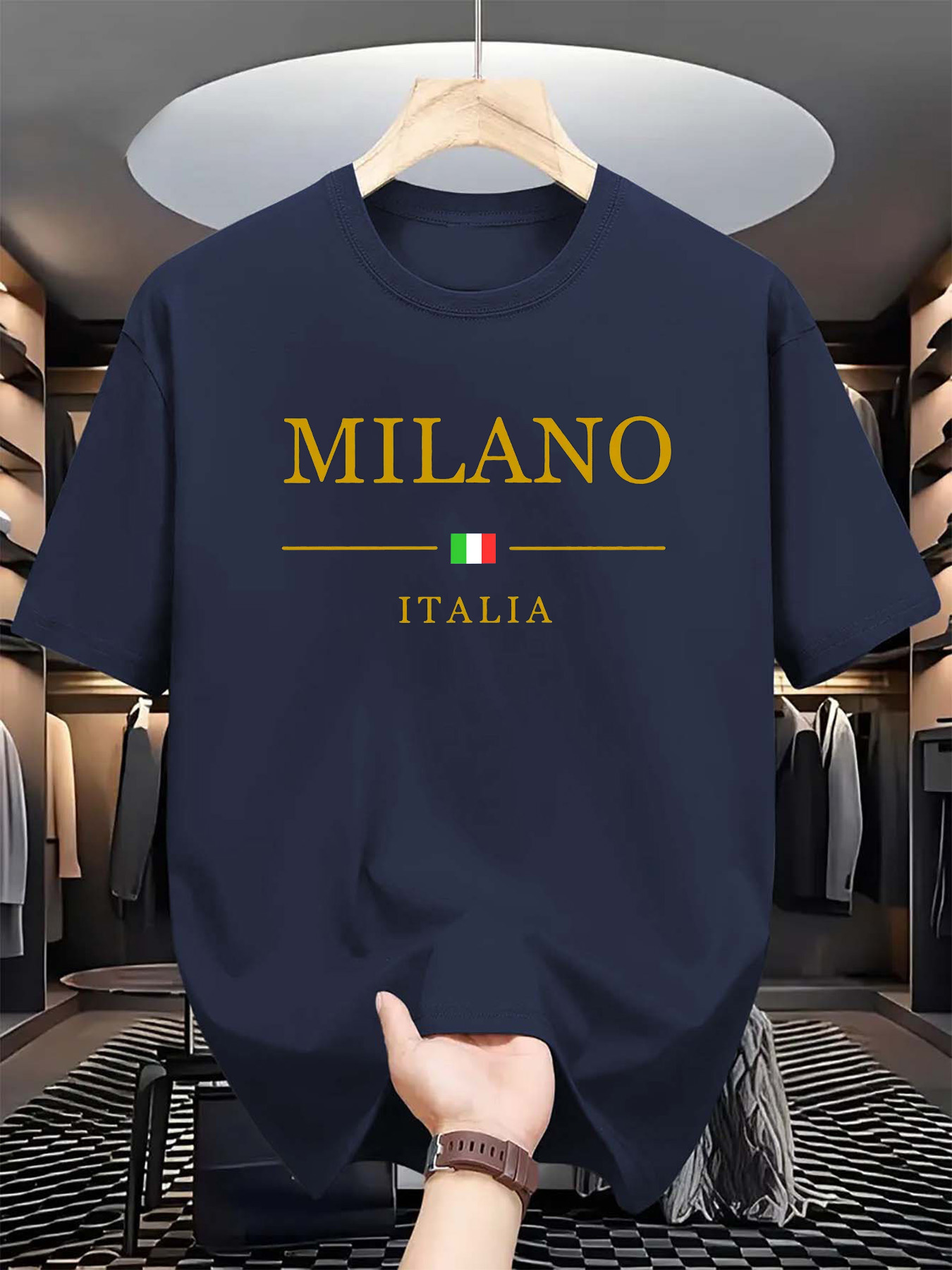 Italian Milan Print Men Women  - đánh giá và giá Street Fashion In Milan