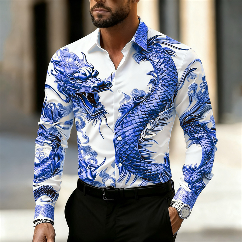 Men's Shirt Long Sleeve Shirt  - đánh giá và giá Street Fashion In Chinese