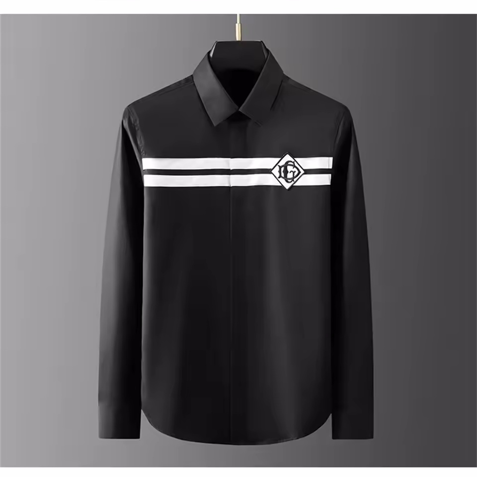Luxury basic shirt men's long  - đánh giá và giá Street Fashion Shanghai