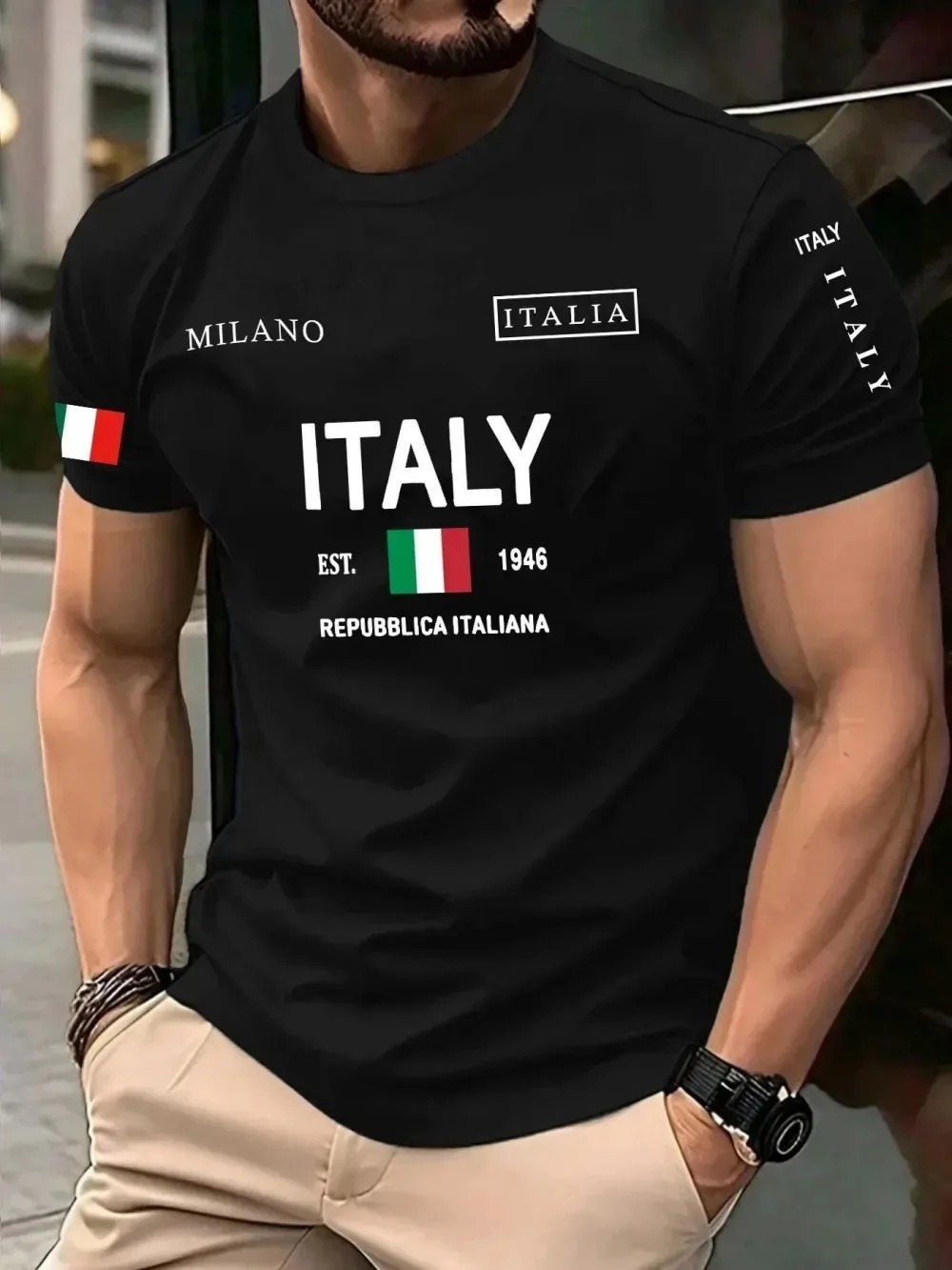 3D Print European  American Fa - đánh giá và giá Street Fashion In Milan