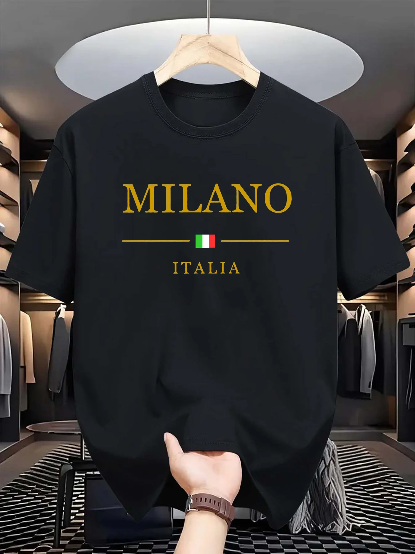 Men's summer 3d printed T-shir - đánh giá và giá Street Fashion In Milan