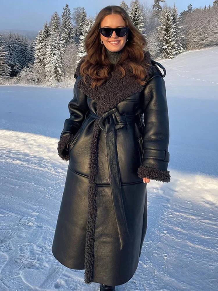 Faux Fur Leather Jacket Women  - đánh giá và giá Street Fashion Taiwan