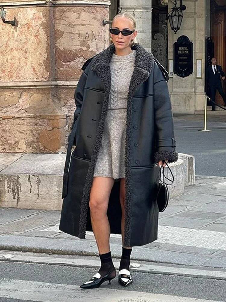 Faux Fur Leather Jacket Women  - đánh giá và giá Street Fashion Taiwan