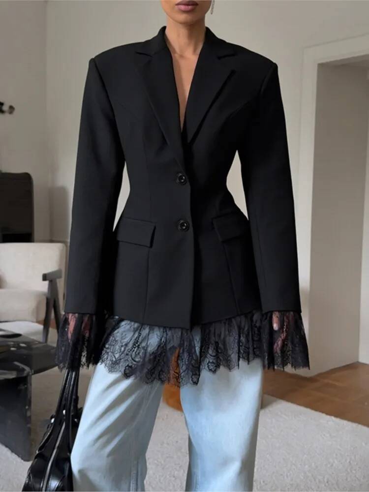 Elegant Lace Blazer Coat Women - đánh giá và giá Street Fashion Taiwan