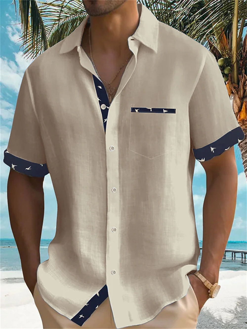 2023 Summer New Men's Aloha Sh - đánh giá và giá Street Fashion Shanghai