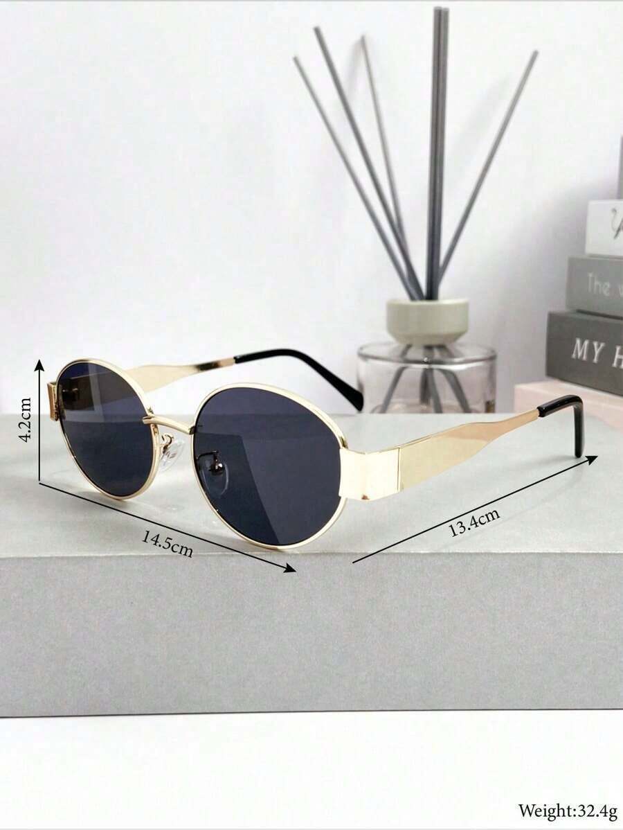 New Retro High-End Metal Oval  - đánh giá và giá Street Fashion High End
