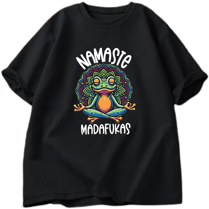 Fun Yoga T-Shirt, Frog Pattern - đánh giá và giá Street Fashion Theme