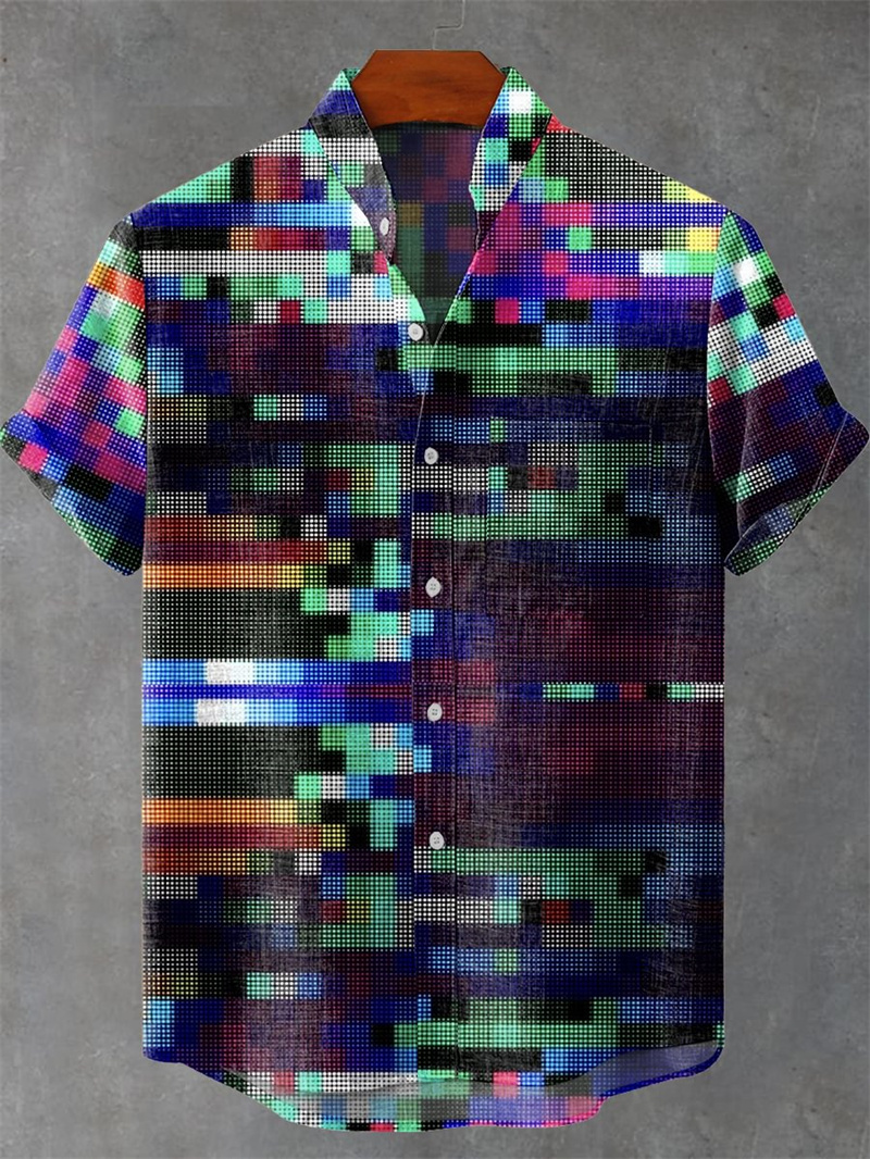Men's Short Sleeve Shirt 3D Pr - đánh giá và giá Street Fashion Shanghai
